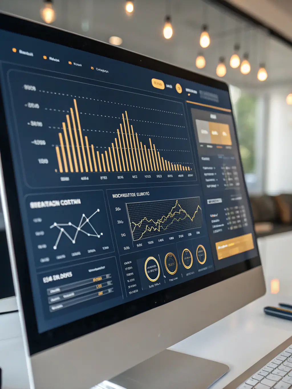 A secure digital platform displaying real-time investment performance and analytics, highlighting transparency and control.